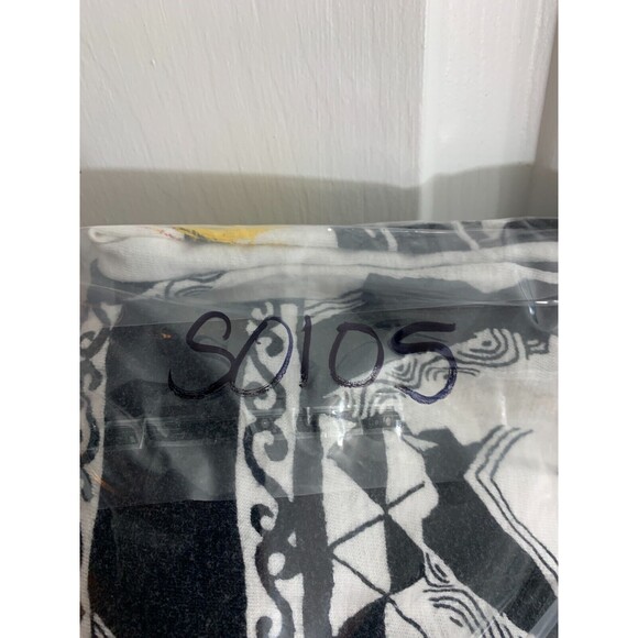 ONQUE PETITE PXL Beaded Butterfly Geometric Designs Short Sleeve Blouse Top - Picture 10 of 10